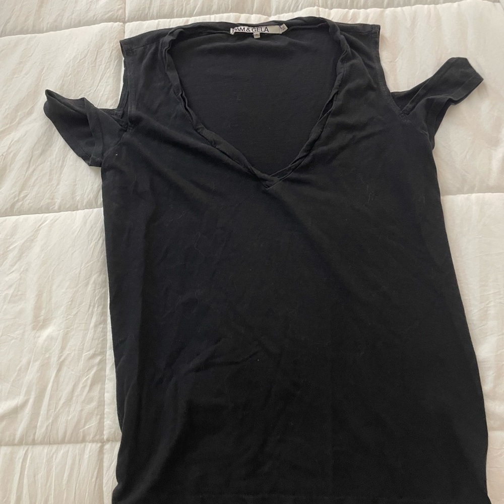 Pam & Gela Cold Shoulder Tank Top